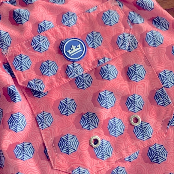 Peter Millar Ocean City Swim Trunk Men’s Coral Reef Pink Quick Dry Size Large - Picture 6 of 14